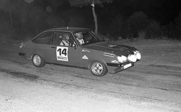 Paco Gutiérrez-Lluís Baus (Ford Escort 2000 RS). Criterium Berguedà 1981 / Foto: Jose Luis Cortijos